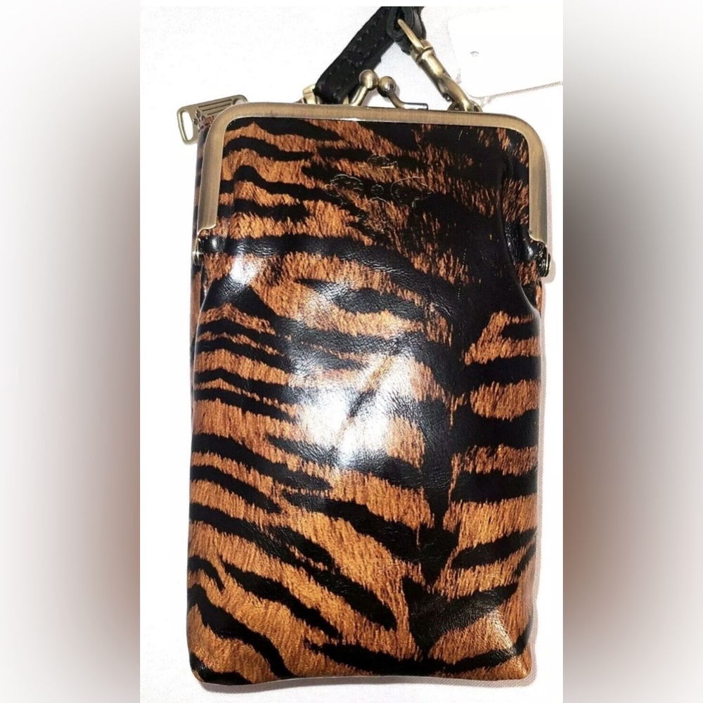 Patricia Nash Pertina leather animal print crossbody